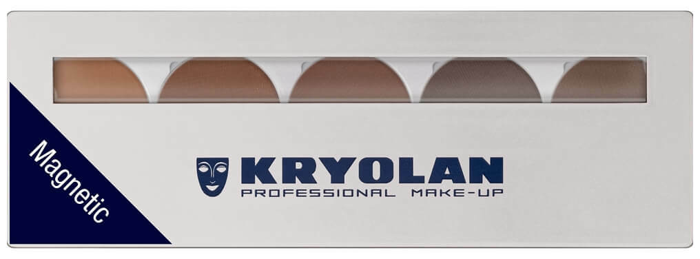 Kryolan Eyebrow Powder Palette 5 Farben magnetisch Brows 2
