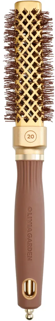 Olivia Garden Expert Blowout Straight mit gewellten Borsten Gold & Braun