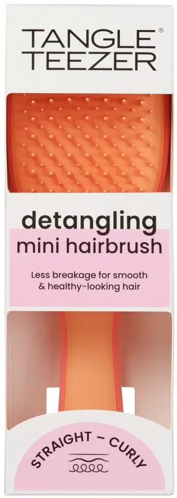 Tangle Teezer Mini Ultimate Detangler Hairbrush Salmon Pink Apricot