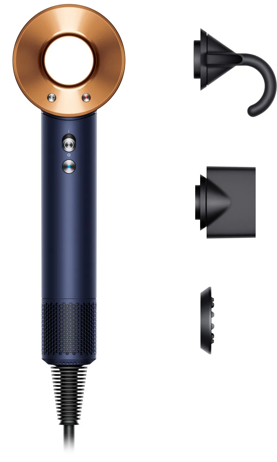 Dyson Supersonic Haartrockner Straight+Wavy Nachtblau/Kupfer