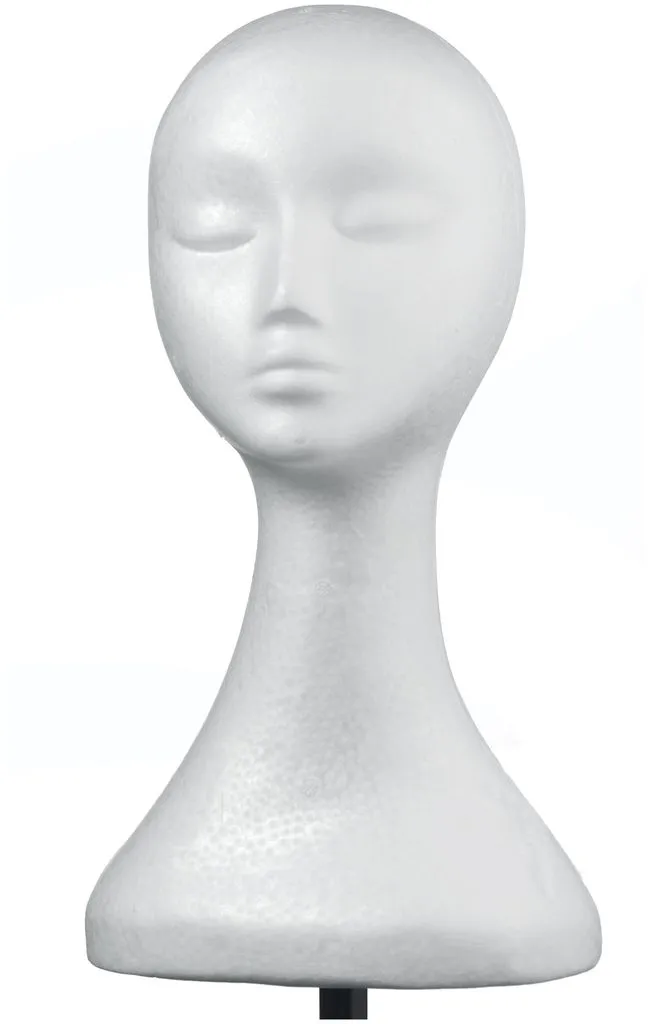 Comair Schaumstoffkopfbüste Lady weiß
