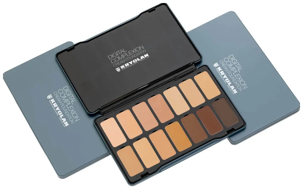 Kryolan Digital Complexion Cream Foundation Palette 14 Farben
