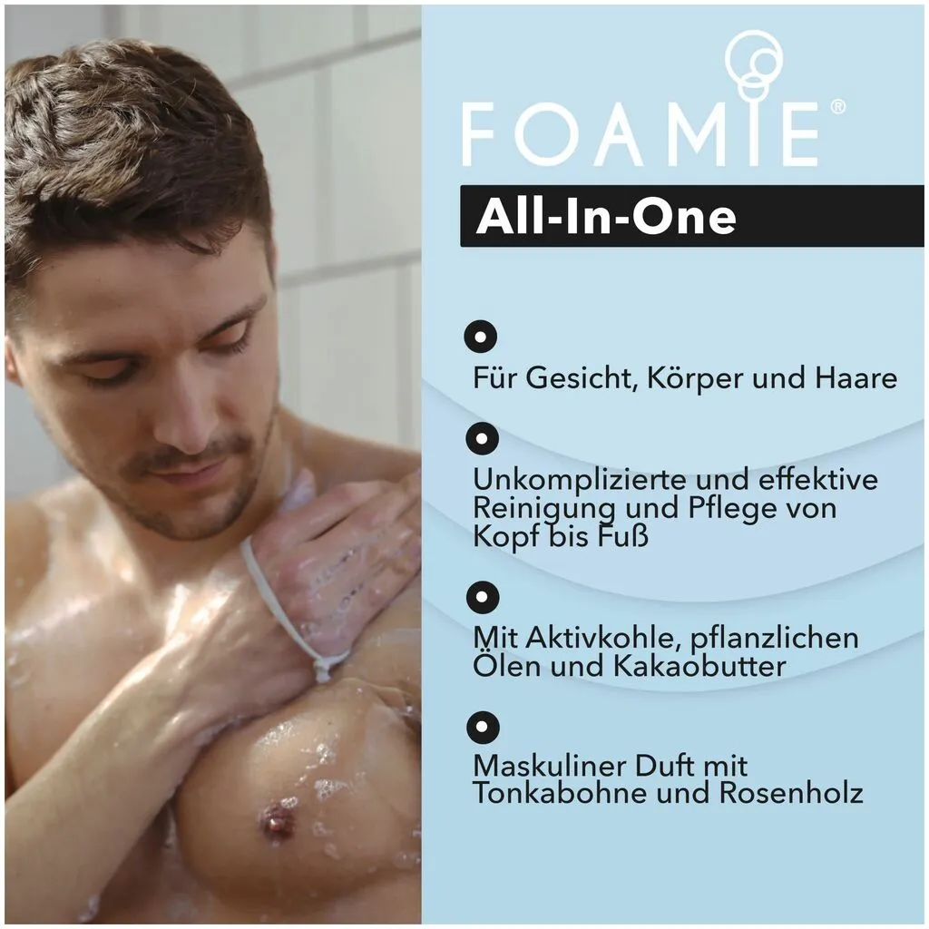 Foamie 3in1 Feste Duschpflege für Männer