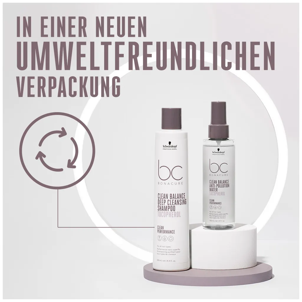 Schwarzkopf BC Bonacure Clean Balance Deep Cleansing Shampoo