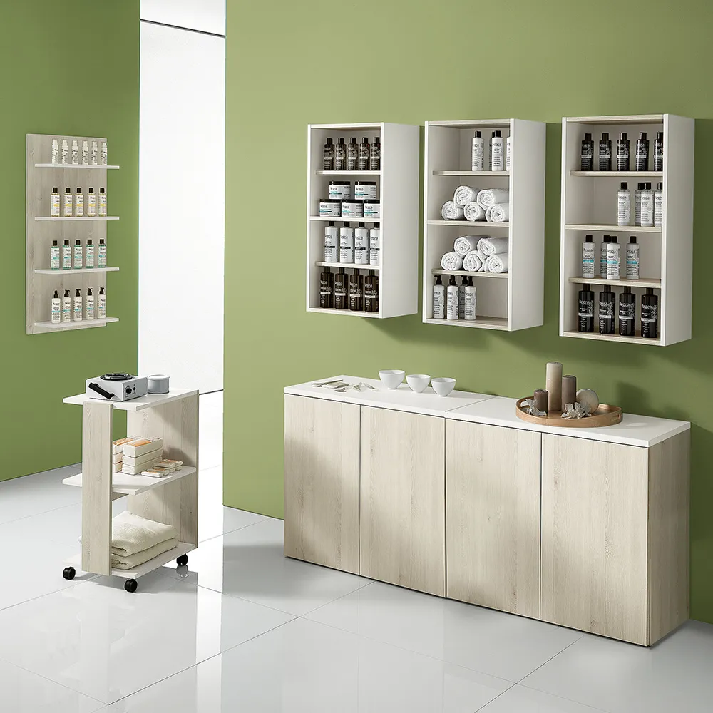 Xanitalia Solido Natural Servicemöbel Lärche Natur/Laminat Weiß