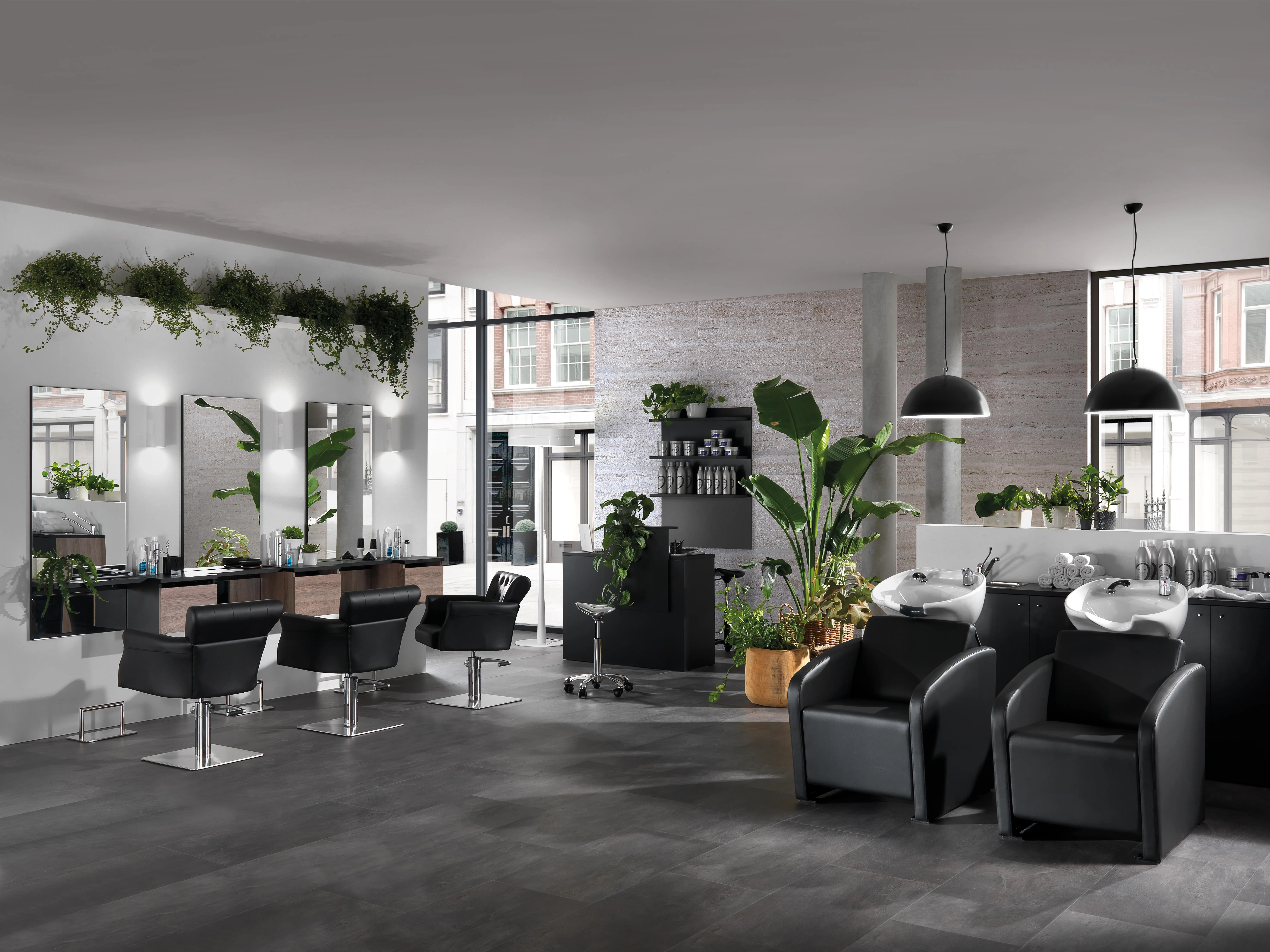 Xanitalia Hair Throne Friseurstuhl mit eckigem Fuß