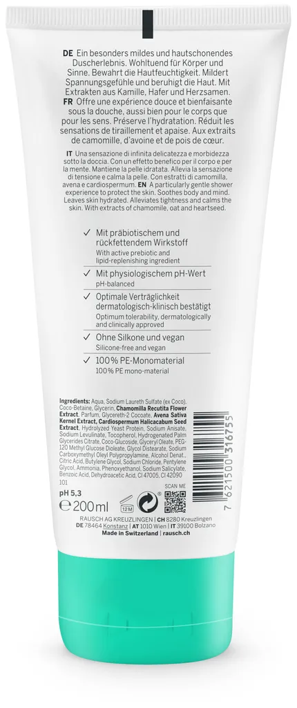 Rausch Sensitive Shower Gel mit Kamille