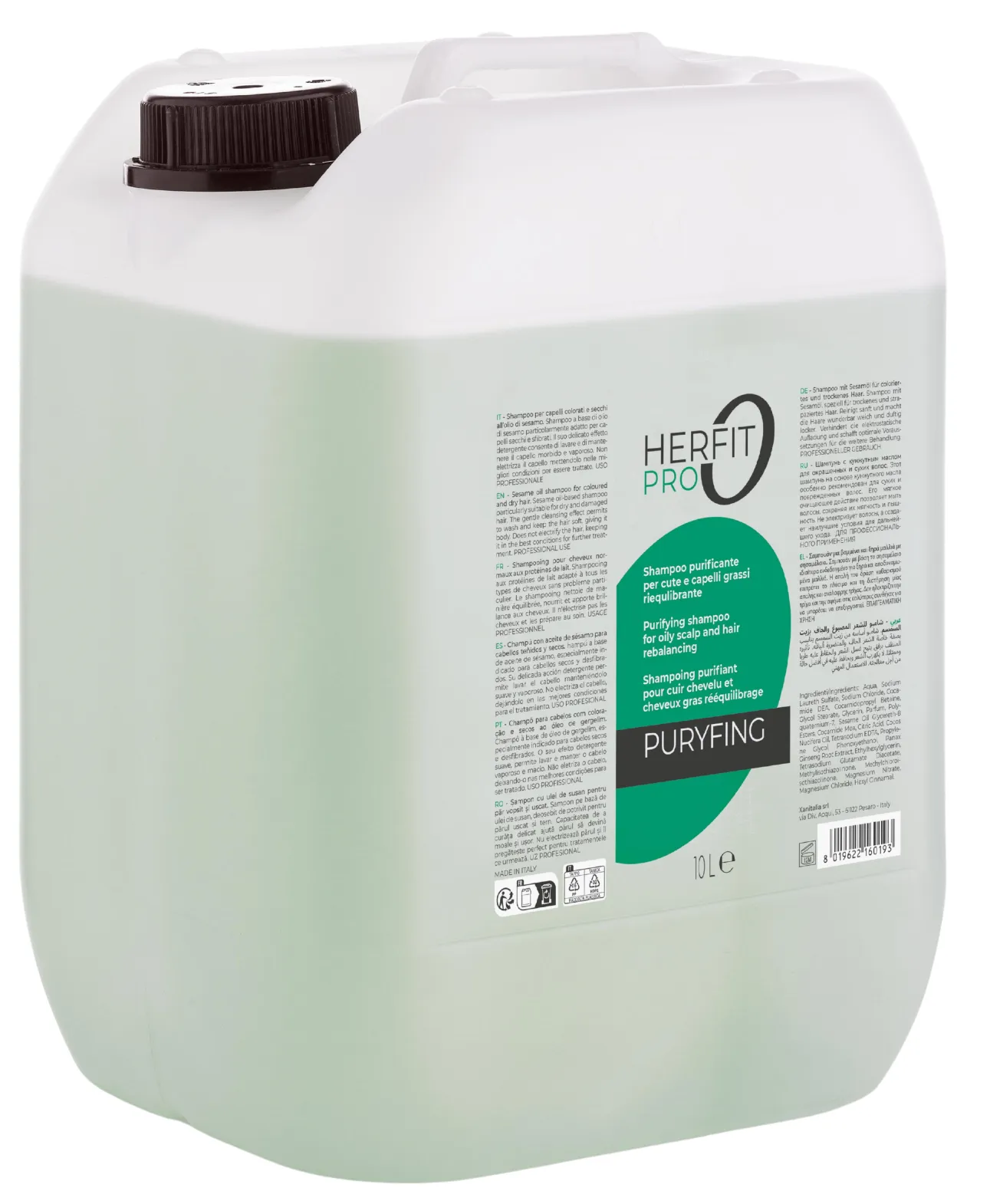 Xanitalia Herfit Pro Shampoo Puryfing für fettiges Haar 10L