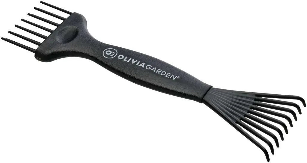 Olivia Garden Bürstenreiniger Mini aus recyceltem Kunststoff, schwarz