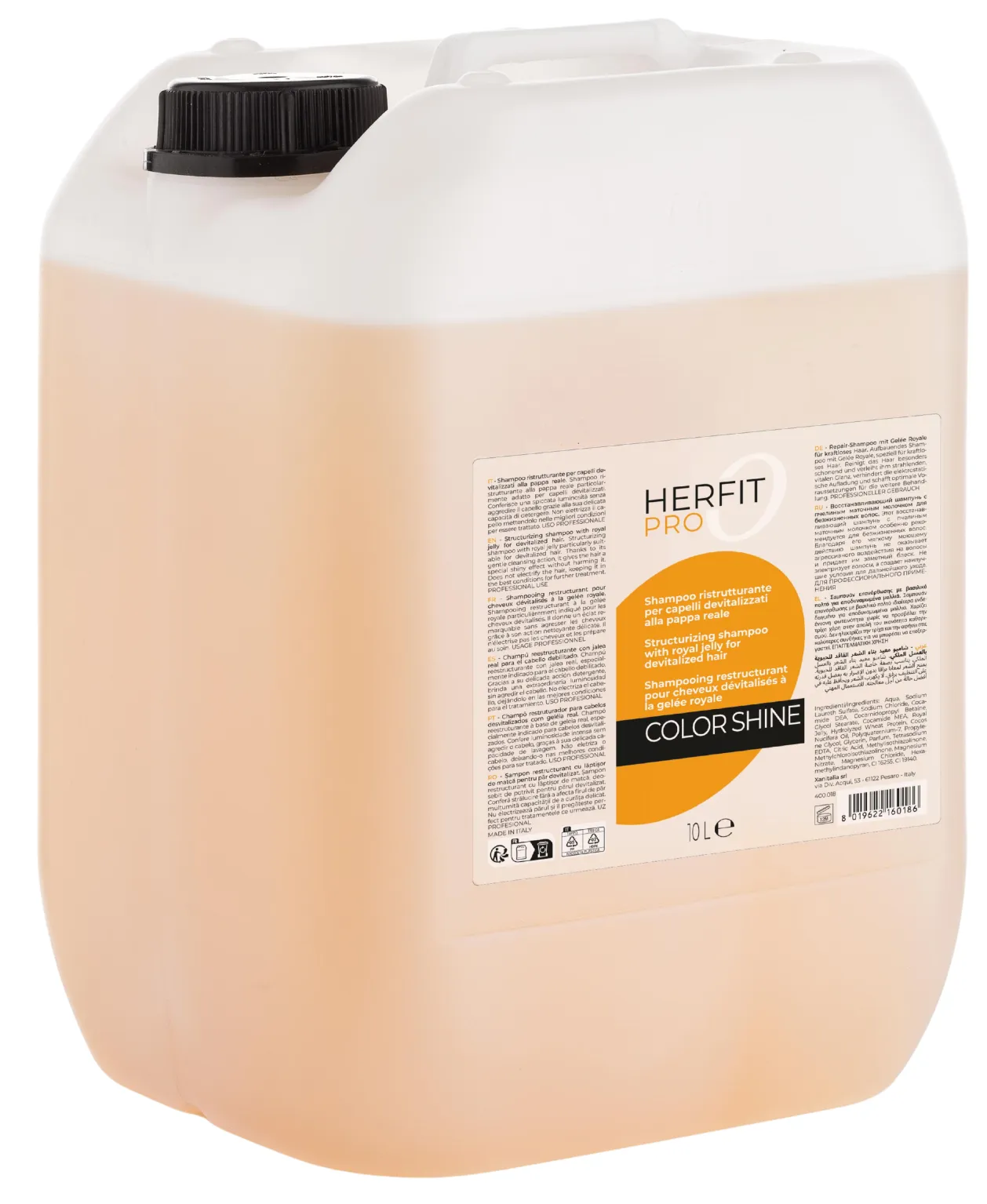 Xanitalia Herfit Pro Shampoo für kraftloses Haar mit Gelée Royale 10L