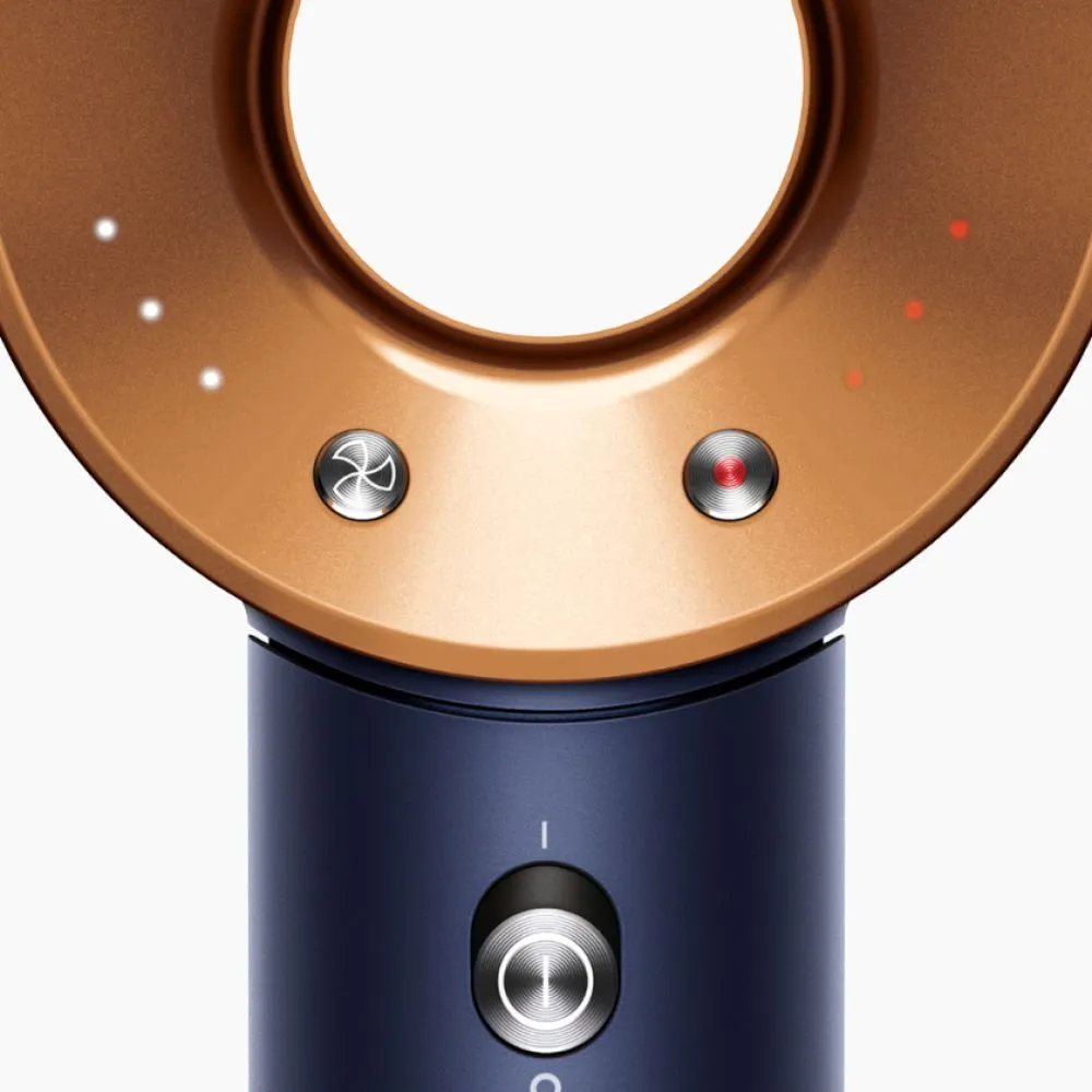 Dyson Supersonic Haartrockner Straight+Wavy Nachtblau/Kupfer