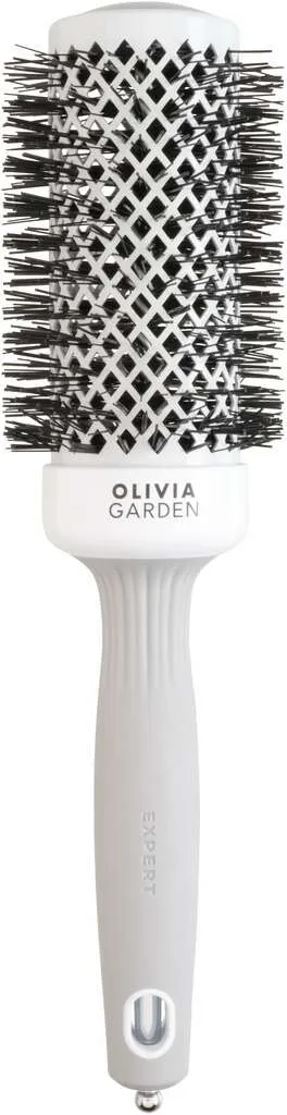 Olivia Garden Expert Blowout Shine Rundbürste Weiß & Grau