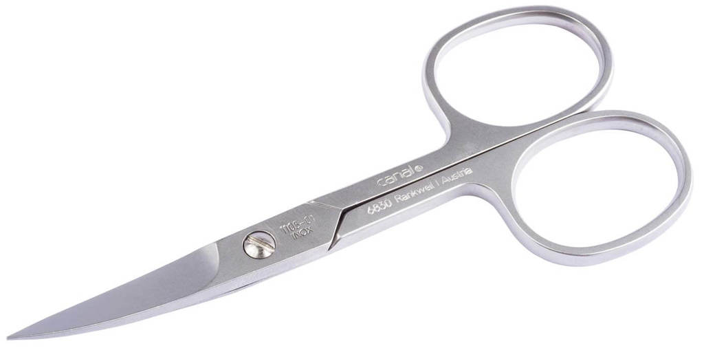 Canal Fußnagelschere mit Mikroverzahnung gebogen 10cm