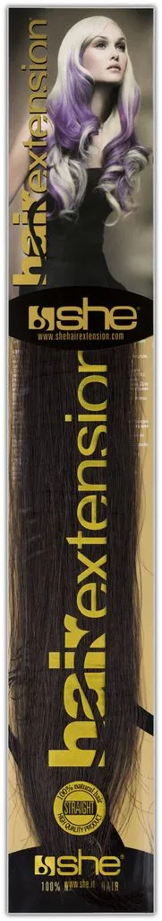 SHE Bonding Extensions Dunkelbraun Farbe 02