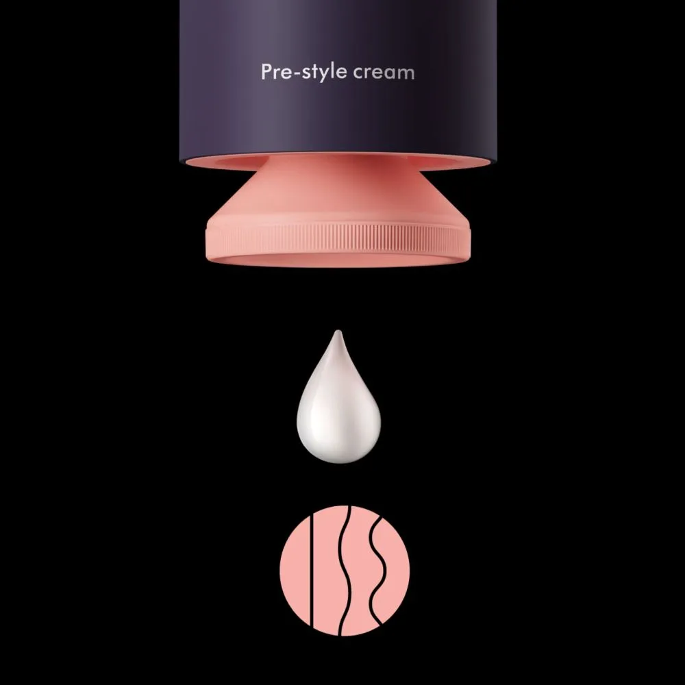 Dyson Chitosan™ Pre-Style Cream für glattes bis welliges Haar - reichhaltige Pflege