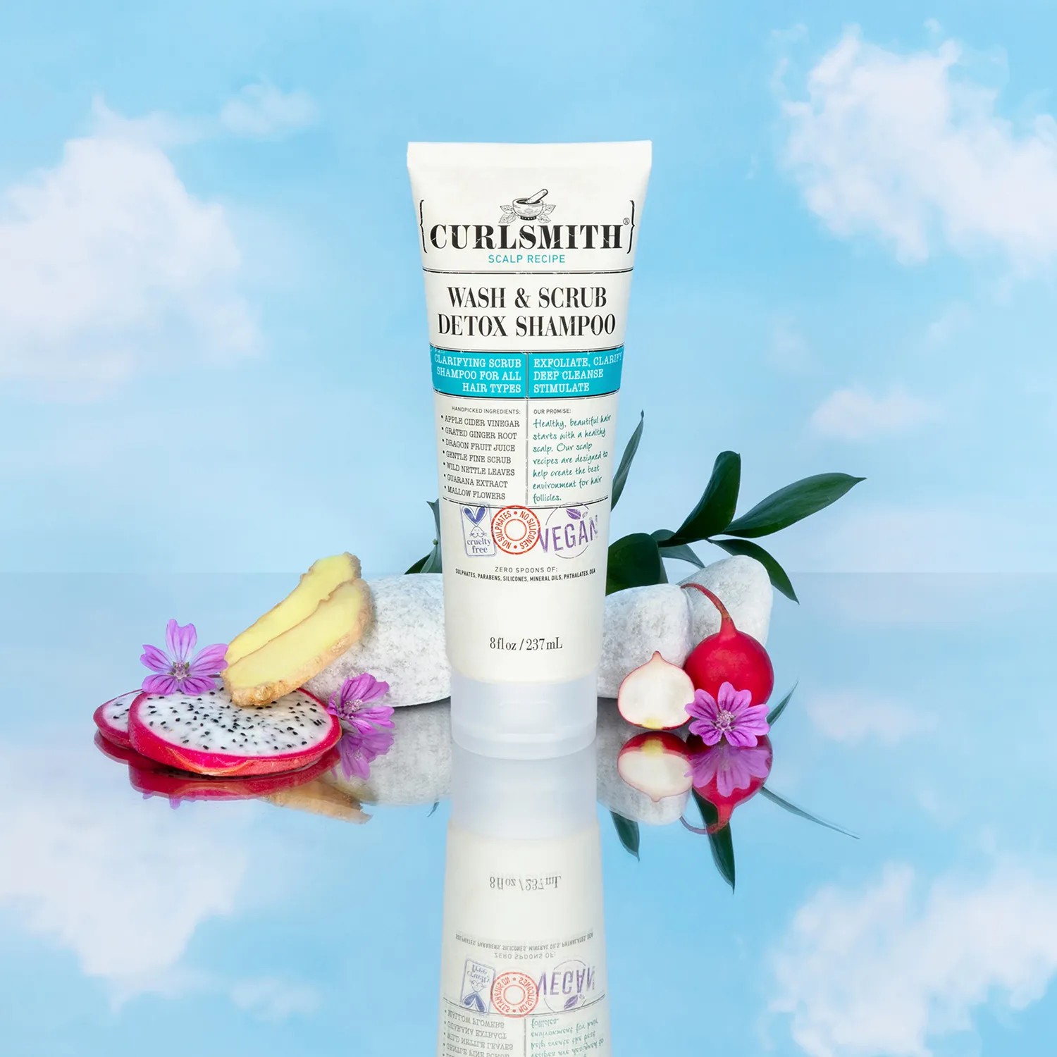 CURLSMITH Wash & Scrub Detox Shampoo