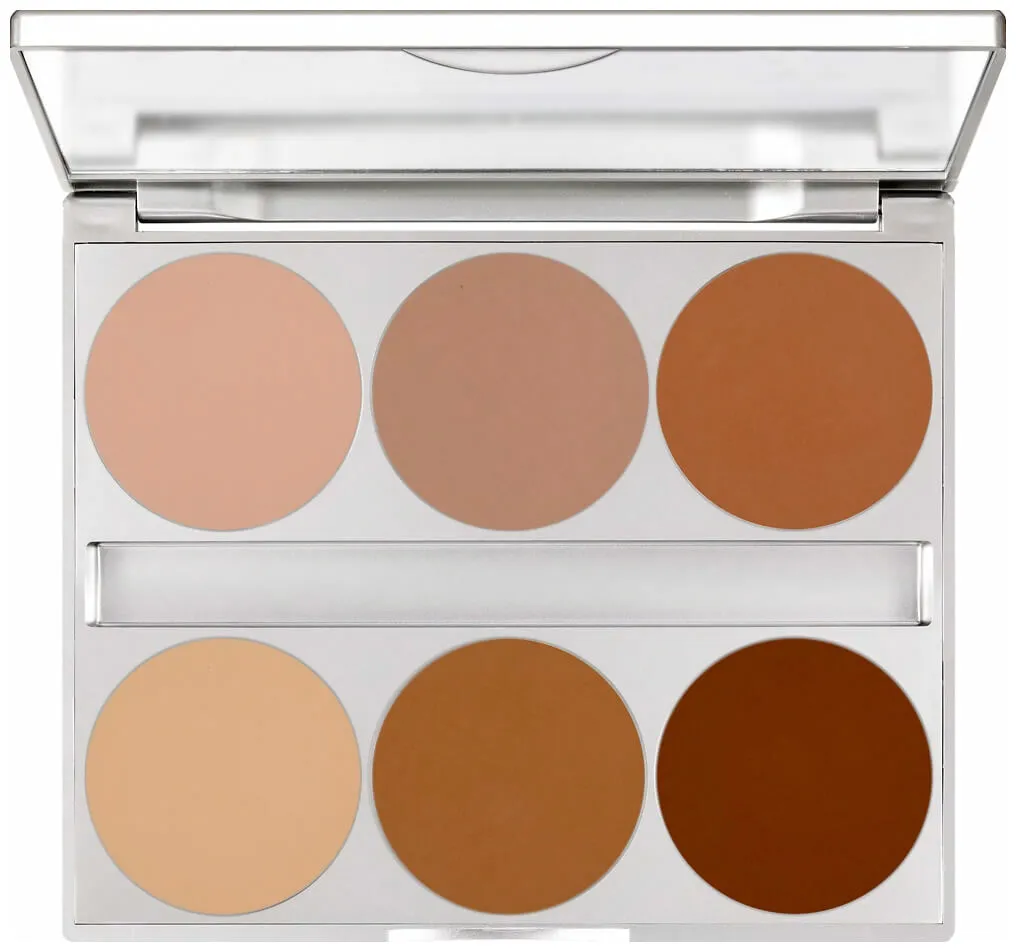 Kryolan Dual Finish Palette 6 Farben