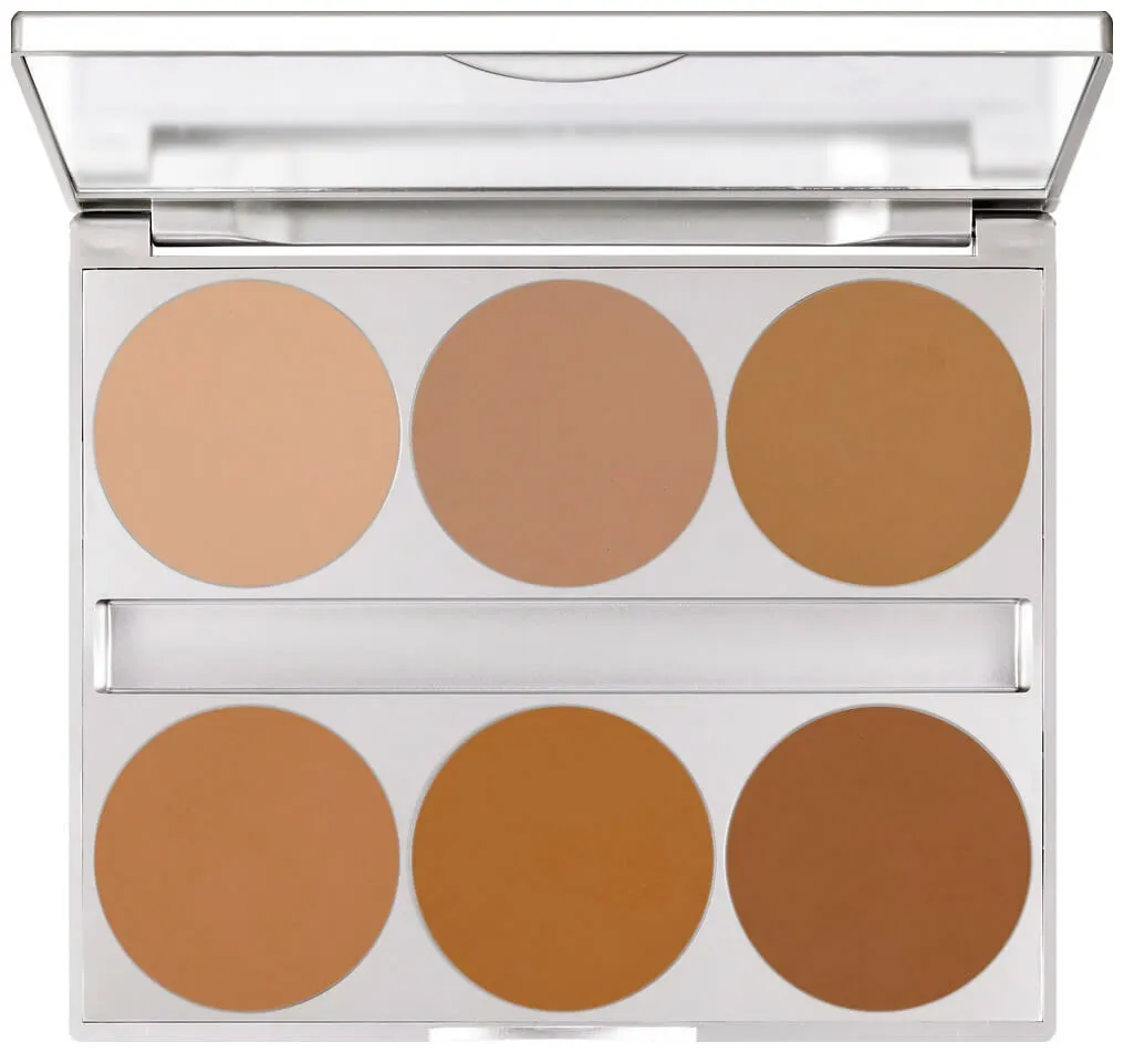 Kryolan Dual Finish Palette 6 Farben