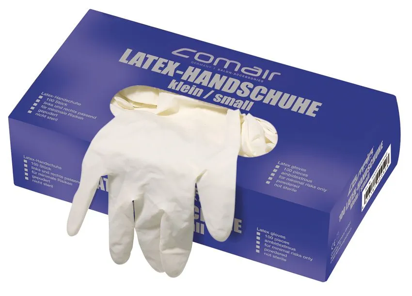 Comair Weiße Latexhandschuhe gepudert Large