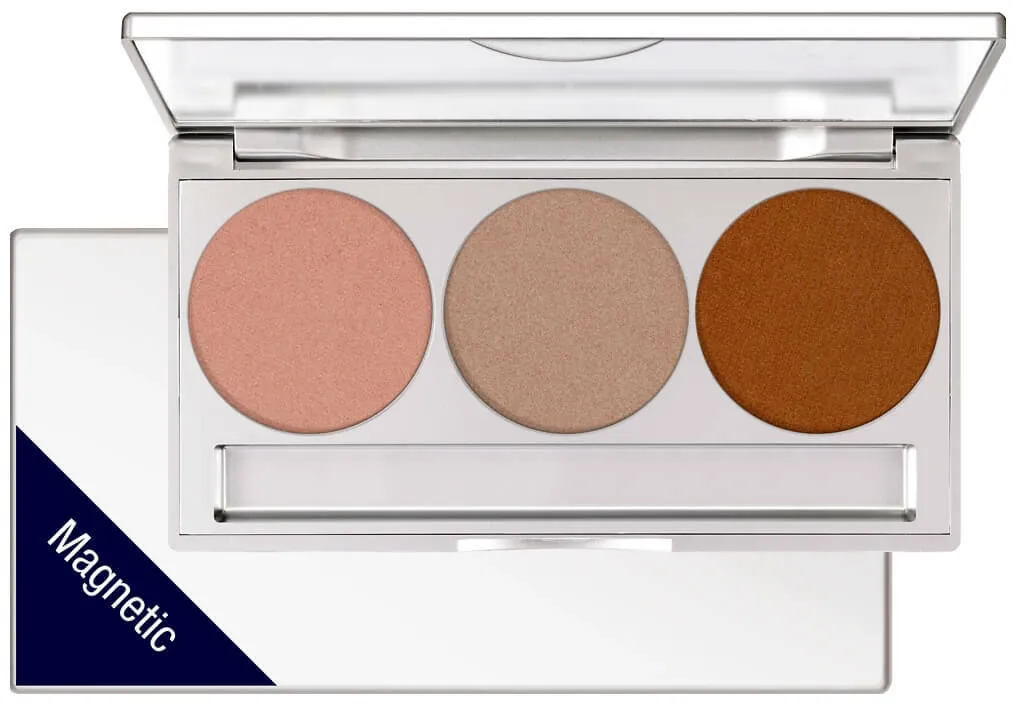 Kryolan Glamour Glow Palette Trio Set magnetisch