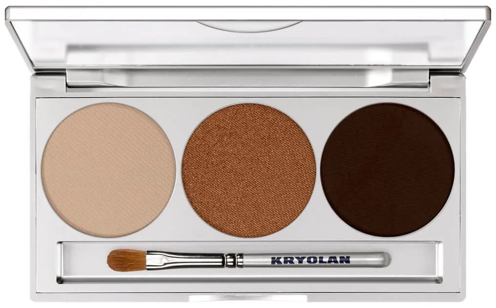Kryolan Eye Shadow Palette - Smokey Collection Trio Set magnetisch