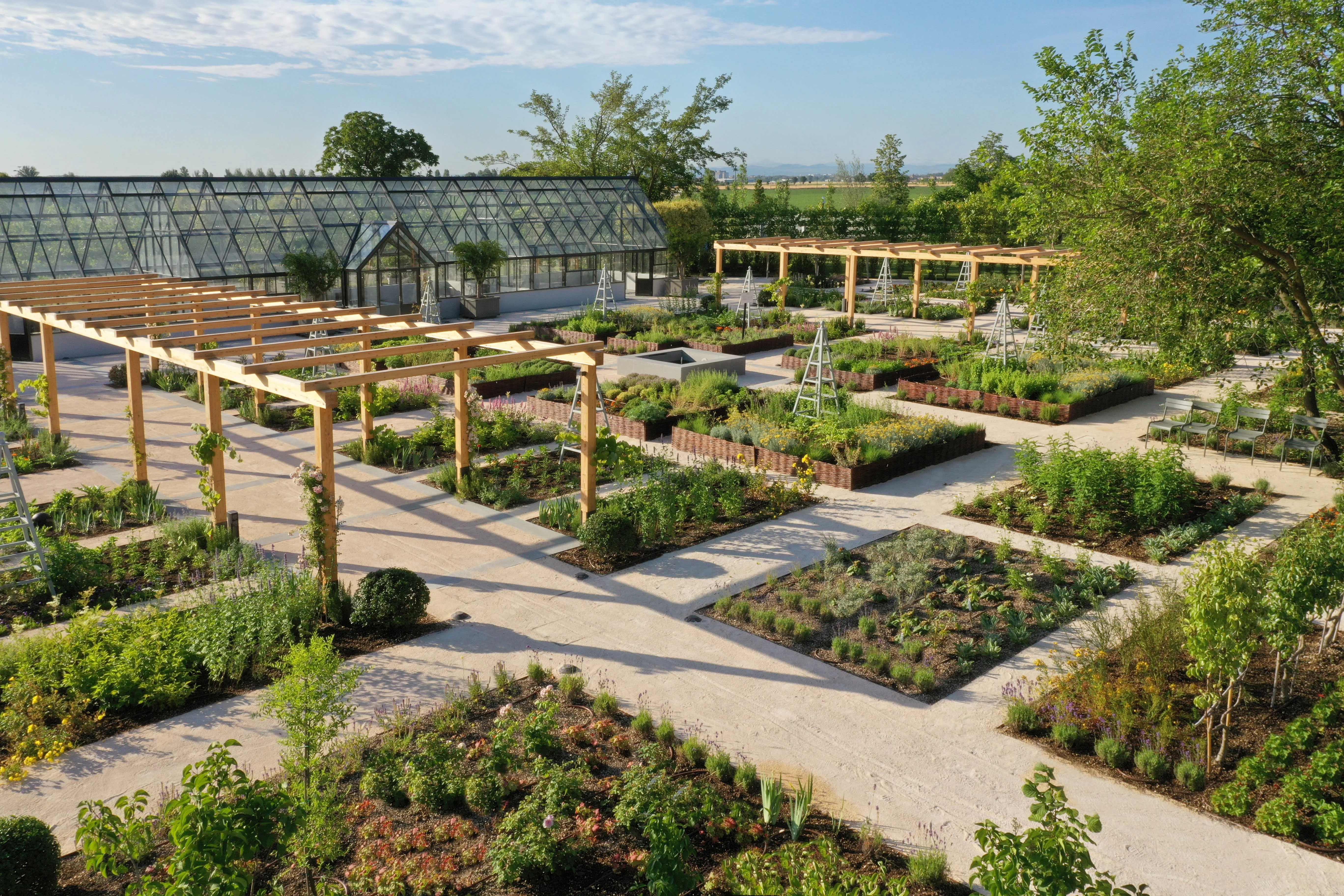 Davines Pflanzenanbau im Forschungslabor